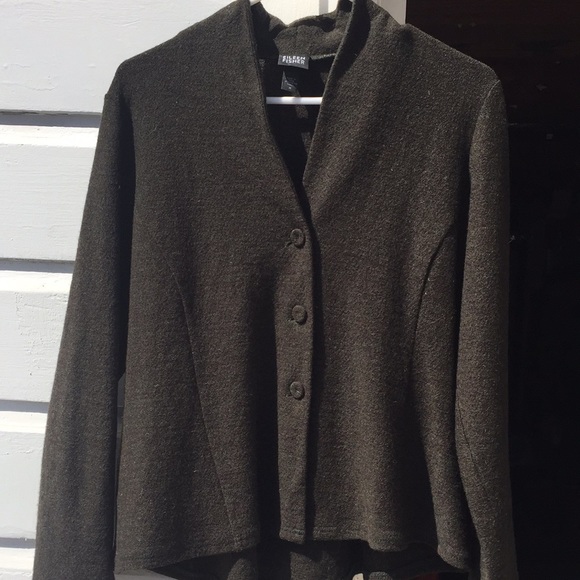 Beautiful Vintage Eileen Fisher Wonderfully Shaped 100% Wool Sweater size M - Picture 5 of 12